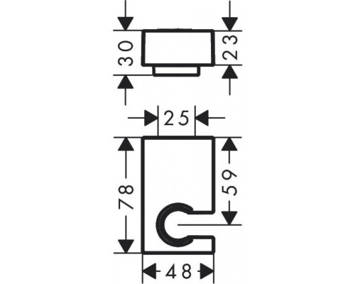 28387000 HG Porter E держатель для душа 28387000