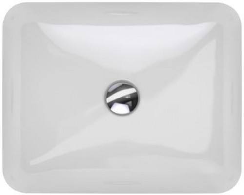 500.764.01.2 Geberit VariForm Раковина с установкой под столешницу прямоугольной формы, T1=50х40 см, без отв. под смеситель, с отв. перелива 500.764.01.2