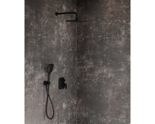 Душевая лейка Air 3 функции диаметр 120 мм 958.20 черная X07P569