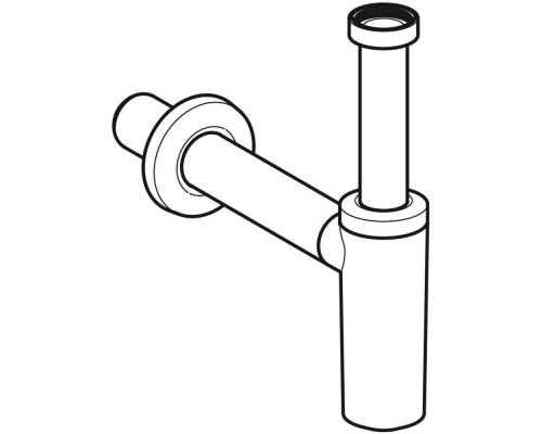 151.035.14.1 Сифон для раковины черный матовый 40 мм 151.035.14.1