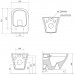 Унитаз подвесной CLASSIC RimOFF (безободковый) белый X01671