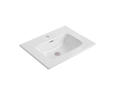 AQ77060-MW Комплект мебели:Тумба 60 см ВЕГА с раковиной AQ0460-00, 2 ящика,цвет белый мат AQ77060-MW