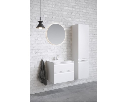 AQ77060-MW Комплект мебели:Тумба 60 см ВЕГА с раковиной AQ0460-00, 2 ящика,цвет белый мат AQ77060-MW