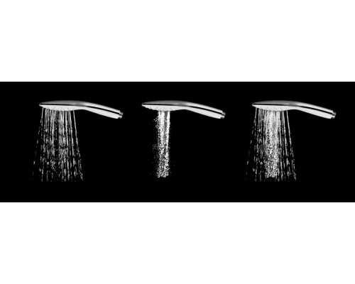 Душевая лейка Air 3 функции диаметр 120 мм 958.20 черная X07P569