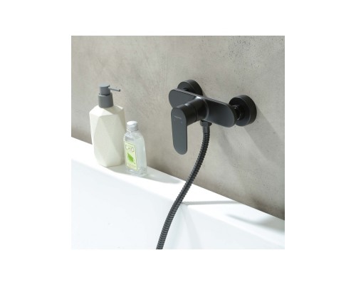 AQ1860MB НИКА смеситель для душа, матовый черный AQ1860MB