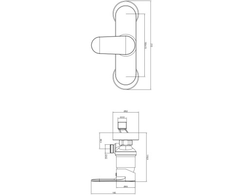 AQ1860MB НИКА смеситель для душа, матовый черный AQ1860MB