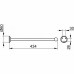 02117010000 ASTOR Полотенцедержатель неповоротный 434 мм, хром (Снят с производства!) 02117010000