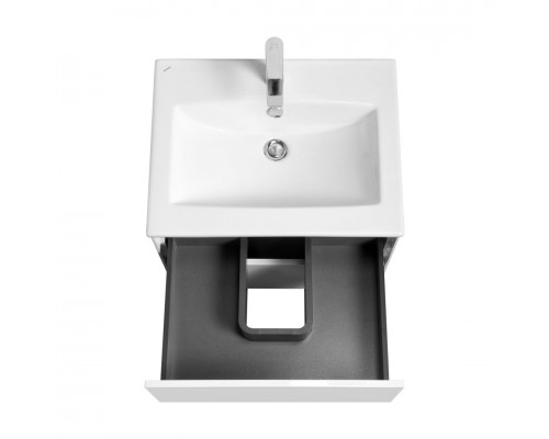 1A2580K2AJ010 Набор: 1A258001AJ010 Тумба-умывальник Сохо 60 Белый глянец/ 1WH501606 РаковинаЭлина 60 1A2580K2AJ010