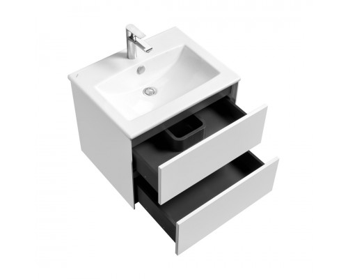 1A2580K2AJ010 Набор: 1A258001AJ010 Тумба-умывальник Сохо 60 Белый глянец/ 1WH501606 РаковинаЭлина 60 1A2580K2AJ010