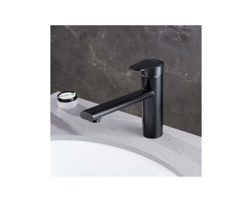 AQ1880MB НИКА смеситель для кухни, матовый черный AQ1880MB