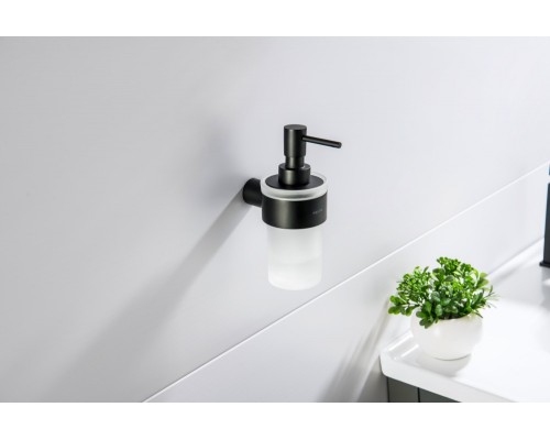 AQ4405MB ЛИРА дозатор, матовый черный AQ4405MB