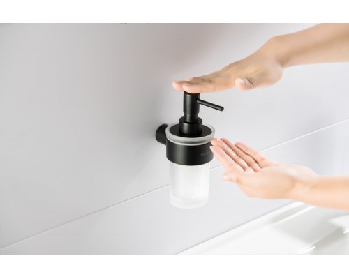 AQ4405MB ЛИРА дозатор, матовый черный AQ4405MB