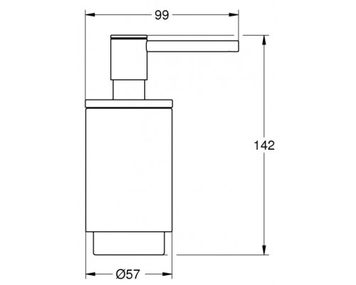 41218KF0 Selection Дозатор жидкого мыла, фантомный чёрный 41218KF0