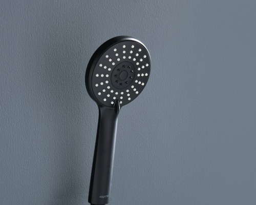AQ2009MB БЕТТА ручной душ 100 3 jet, матовый черный AQ2009MB