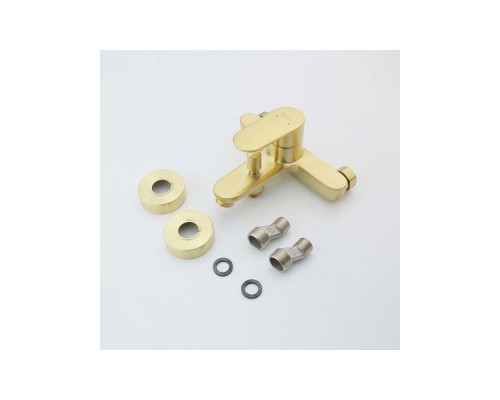 AQ1840BG НИКА смеситель для ванны, шлиф.золото AQ1840BG