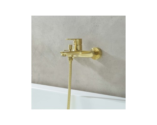 AQ1840BG НИКА смеситель для ванны, шлиф.золото AQ1840BG