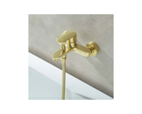 AQ1840BG НИКА смеситель для ванны, шлиф.золото AQ1840BG