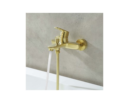 AQ1840BG НИКА смеситель для ванны, шлиф.золото AQ1840BG
