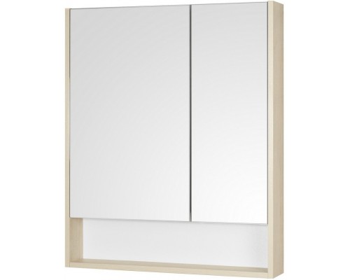1A252202SDB20 Зеркальный шкаф Сканди 70 Белый/Дуб Верона 1A252202SDB20