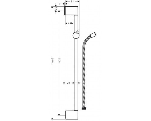 27615000 HG Unica'C штанга для душа 27615000