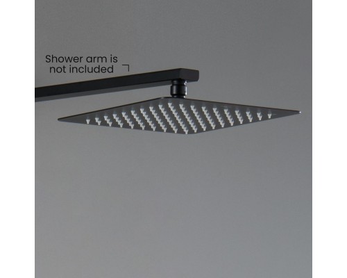 AQ2072MB квадратный верхний душ 2502502 мм, матовый черный AQ2072MB