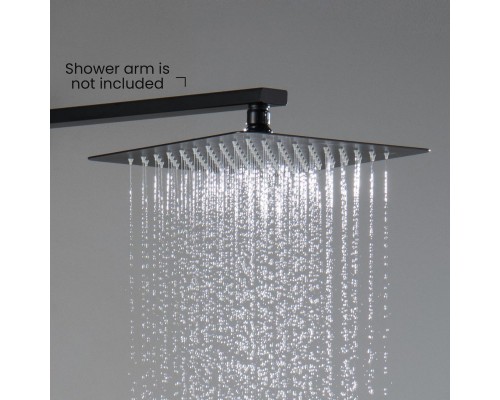 AQ2072MB квадратный верхний душ 2502502 мм, матовый черный AQ2072MB