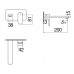 UP94198/1CR UP смеситель для раковины настенный (внешняя часть) UP94198/1CR