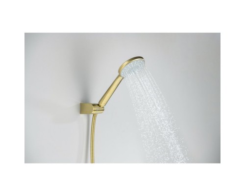 AQ1249BG ОБЕРОН смеситель для ванны с душевым набором 3jet, шлиф. золото AQ1249BG