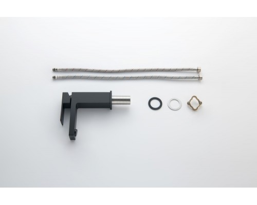 AQ1610MB ЛИБРА смеситель для раковины 114, без донного клапана, матовый черный AQ1610MB