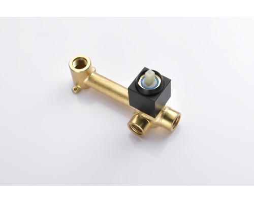 AQ1613MB ЛИБРА смеситель для раковины настенный (внешняя и скрытая часть), матовый черный AQ1613MB