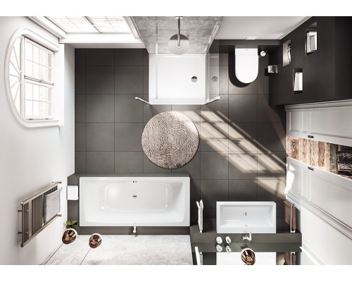 Ванна Cayono Duo Мод.724 170х75x41 белый + easy-clean 272400013001