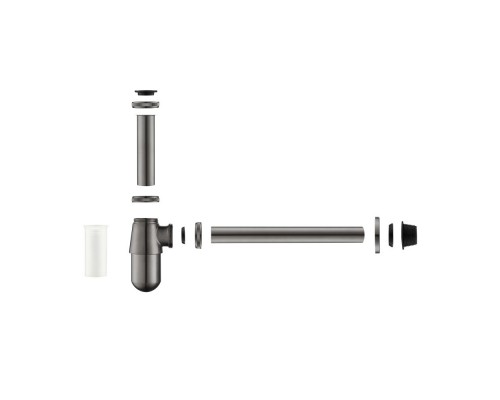 AQ6014BGM сифон, оружейная сталь (шлиф. черный хром) AQ6014BGM