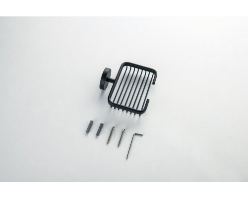 AQ4633MB БЕТТА мыльница решетка, матовый черный AQ4633MB