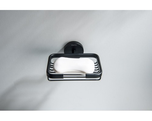 AQ4633MB БЕТТА мыльница решетка, матовый черный AQ4633MB