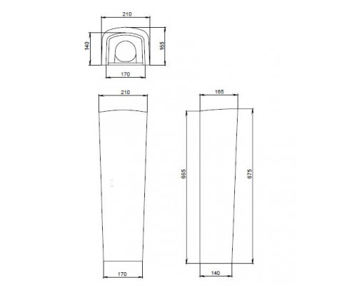 136008S0000B0 Пьедестал Орион белый 1.3600.8.S00.00B.0