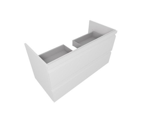 AQ77100-MW Комплект мебели:Тумба 100 см ВЕГА с раковиной AQ4100-00, 2 ящика,цвет белый мат AQ77100-MW