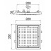 AD139/34CCR верхний душ 22х22 см AD139/34CCR