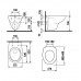 346200000 Mateo подвесной унитаз 346200000