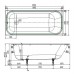 Wotte Start УР 1700х750х458 ванна чугунная c отверстиями для ручек (БП-э0001105) Start 1700x750UR