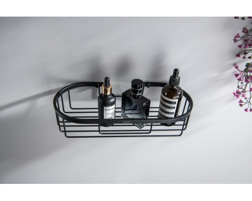 AQ4916MB полка для душа, матовый черный AQ4916MB