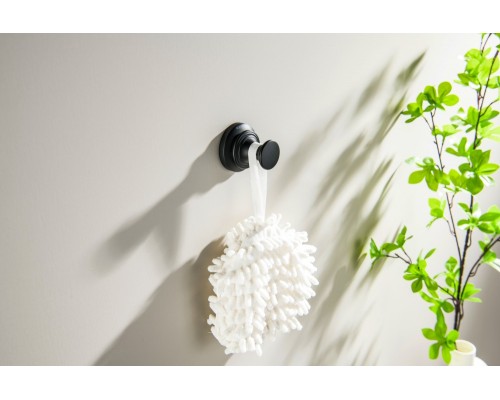 AQ4501MB КЛАССИК крючок, матовый черный AQ4501MB