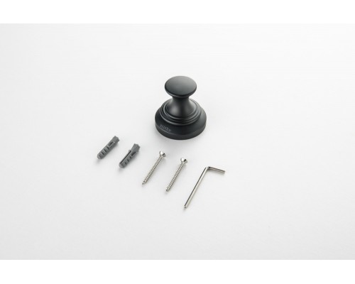 AQ4501MB КЛАССИК крючок, матовый черный AQ4501MB