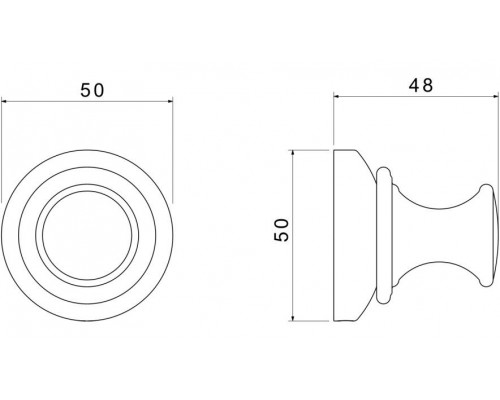 AQ4501MB КЛАССИК крючок, матовый черный AQ4501MB