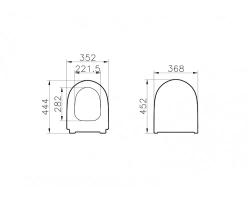 130-003-009 Sento сиденье тонкое, дюропласт, микролифт, металл.петли VitrA 130-003-009