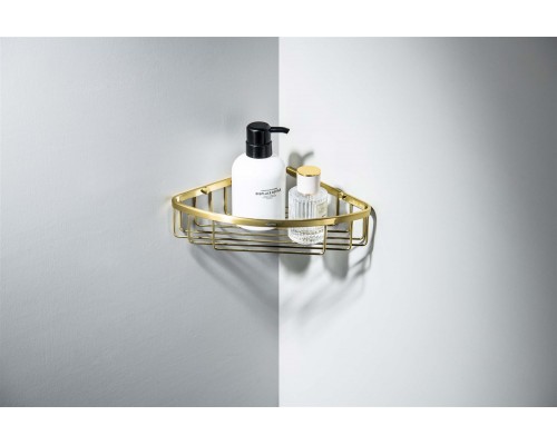 AQ4906BG угловая полка, шлиф. золото AQ4906BG