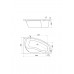 1.WH11.1.985 МАЙОРКА 150х90 ванна асимметричная акриловая правосторонняя белая 1.WH11.1.985