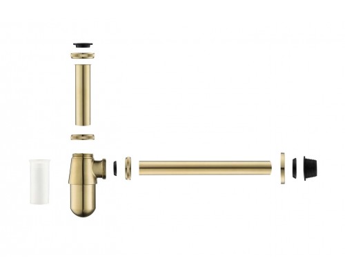 AQ6014BG сифон, шлиф. золото AQ6014BG