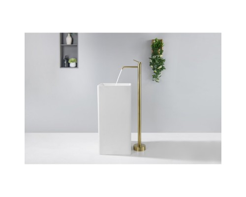 AQ1309BG ЕВРОПА смеситель для раковины напольный, шлиф. золото AQ1309BG