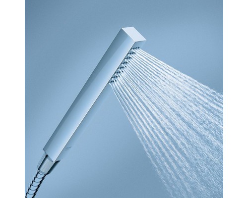27702000 Euphoria Cube Душевой набор I (квадратный ручной душ, настенный держатель, шланг 1250 мм), хром 27702000