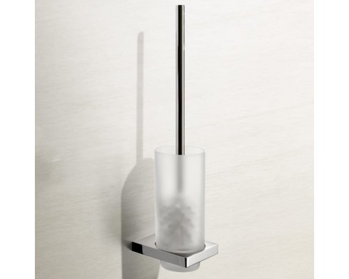 11164019000 EDITION 11 Туалетный гарнитур с хрустальной матовой колбой и ершом хром 11164019000